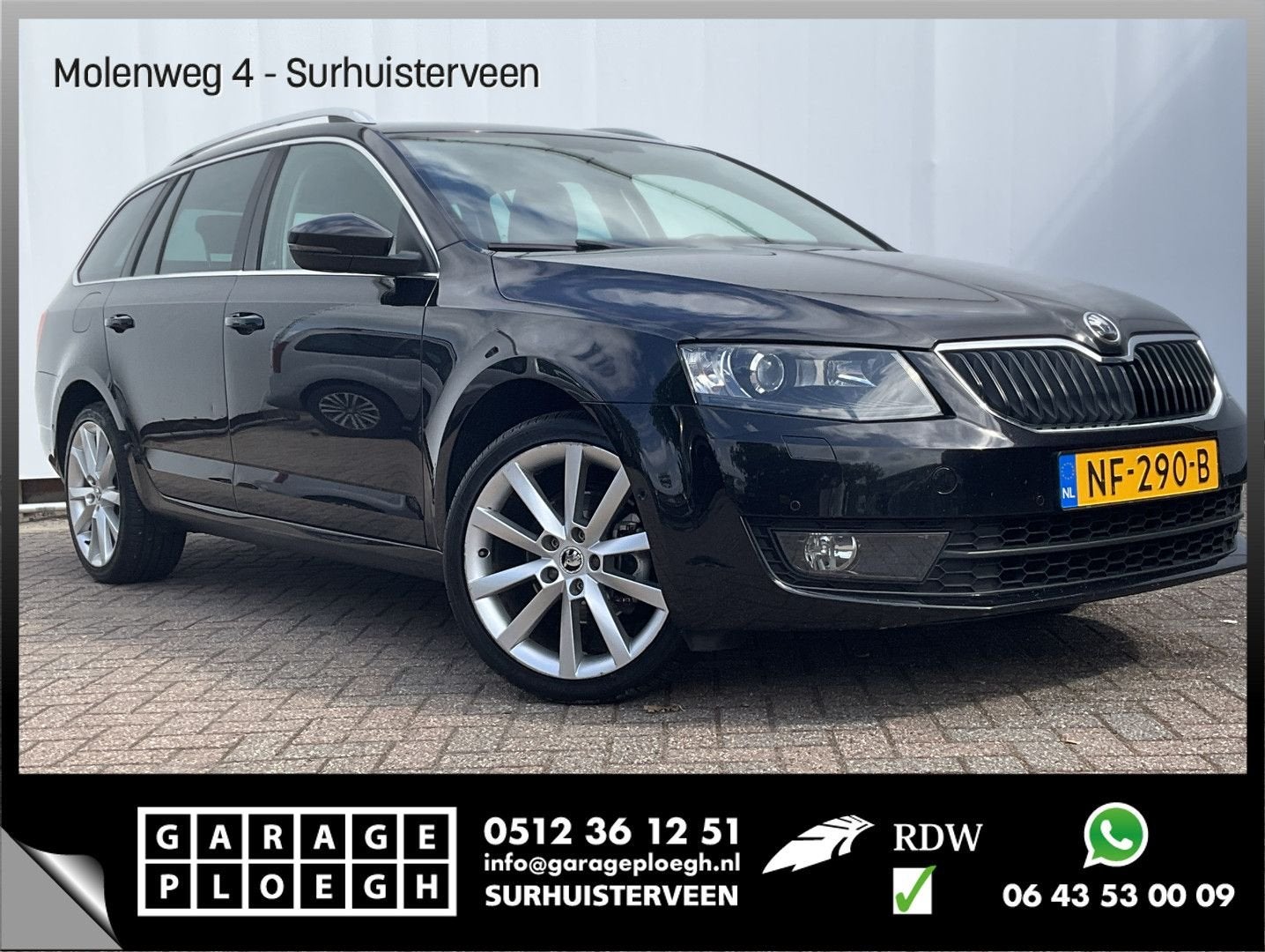 Skoda Octavia Combi 1.4 TSI 150pk Style Xenon Aut Trekhaak C, Auto's, Automaat, Parkeersensor, Zwart, Bedrijf