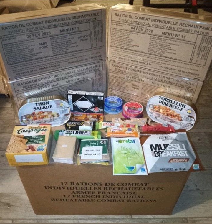 caisses de 12 Rations RICR, Collections, Enlèvement