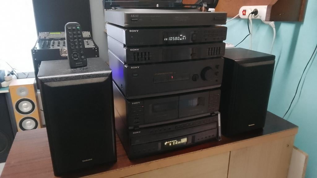 Prachtige stereo set Sony met platen speler koopje, TV, Hi-fi & Vidéo, Chaîne Hi-fi, Sony, Enlèvement