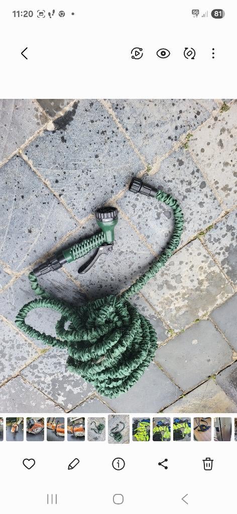 Tuin slang 30m, Ophalen