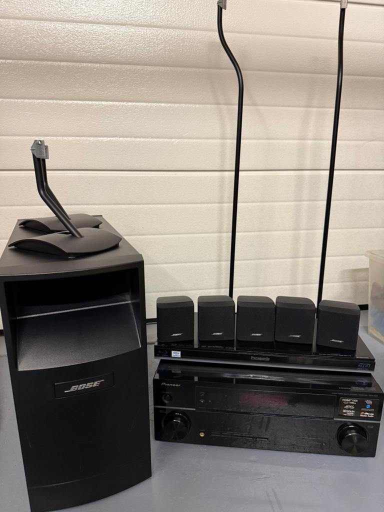 5.1 Bose/Pioneer/Panasonic home cinema, Autres marques, Lecteur Blu-ray, Enlèvement, Utilisé