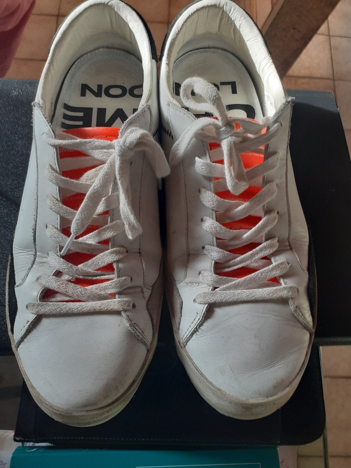 Crime London sneakers , perfecte staat !!, Ophalen, Wit, Zo goed als nieuw, Sneakers