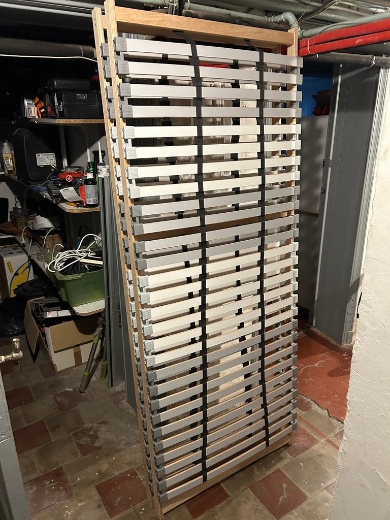 2 cadres à lattes IKEA Lösnet (80x200 cm) - Comme neufs !, Sommier, 200 cm, Une personne, Comme neuf