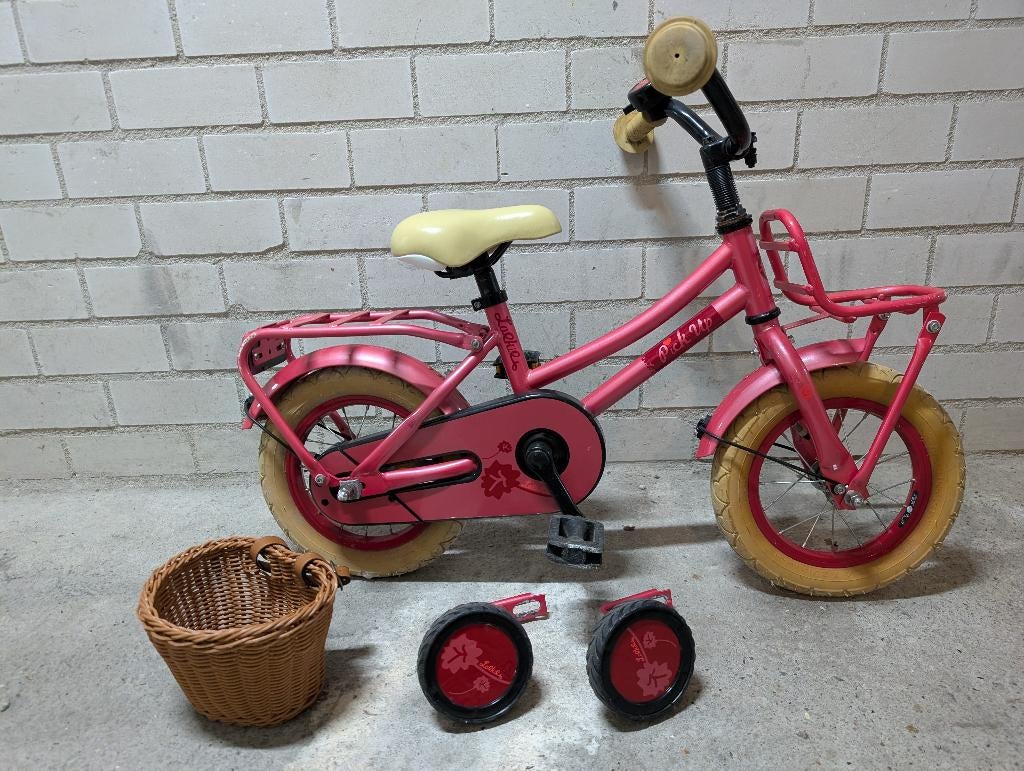 Loekie 12 inch kinderfiets roze - inclusief zijwielen, Loekie., Stabilisateurs, Enlèvement, Utilisé