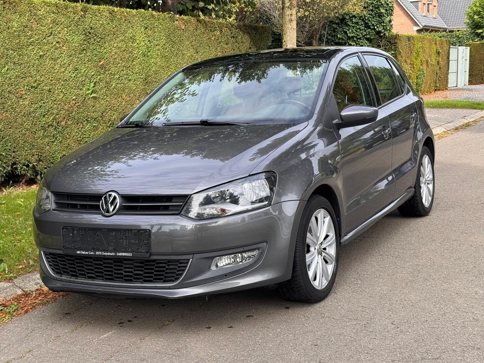 VW Polo 1.2TSI 105pk DSG 7 Clim Cruise Pano PDC, Auto's, 1126 kg, Beige, 4 cilinders, Leder