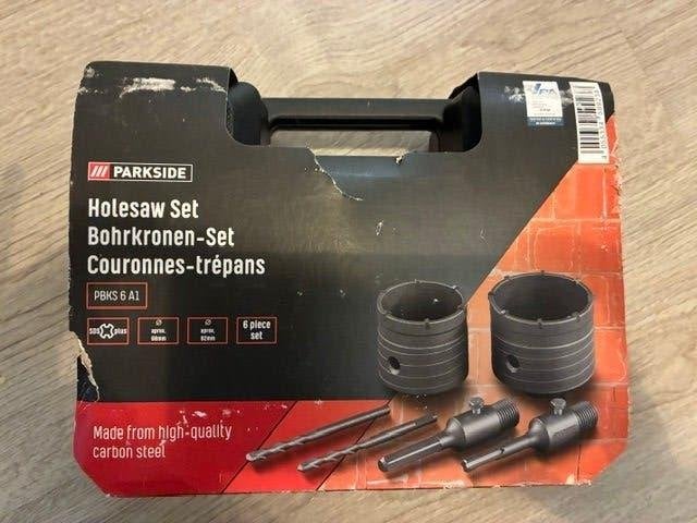 Boorkroonset Steen, baksteen, lichtbeton, Overige typen, Ophalen of Verzenden, 30 tot 70 mm, Parkside