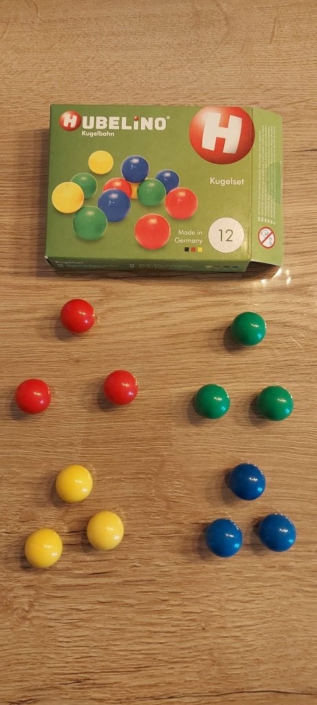Hubelino Knikkerset - 12 stuks, Ophalen of Verzenden, Zo goed als nieuw, Overige merken