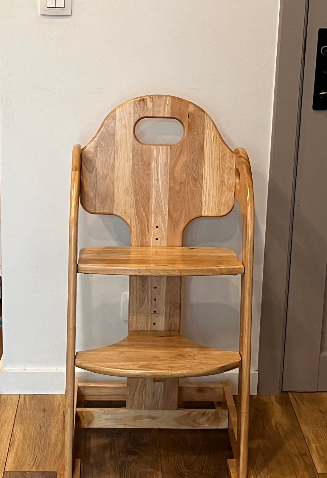 Chaise pour enfant Meegroei - parfait état, Enlèvement, Comme neuf, Chaise évolutive, Plateau amovible