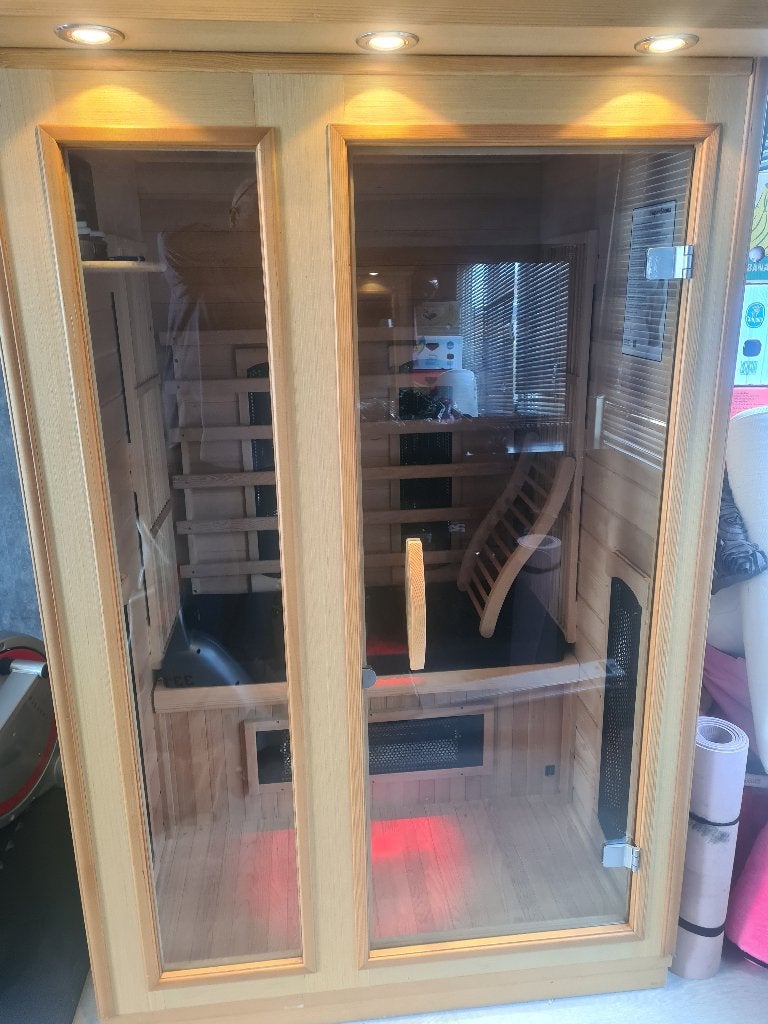 sauna infraroodcabine, Sport en Fitness, Sauna, Ophalen, Zo goed als nieuw, Infrarood, Complete sauna