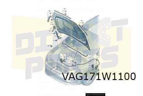 Volkswagen Golf VII Sportsvan (3/14-1/18) Motorkap Origineel, Neuf, -, Volkswagen, -