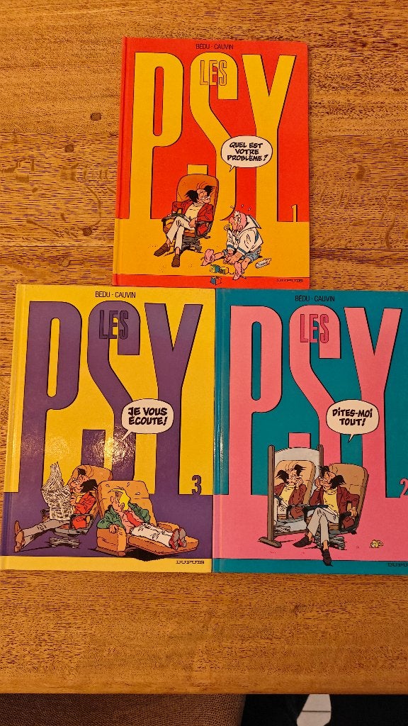 BD les psy, Livres, Plusieurs BD, Enlèvement, Utilisé, Bédu & Cauvin