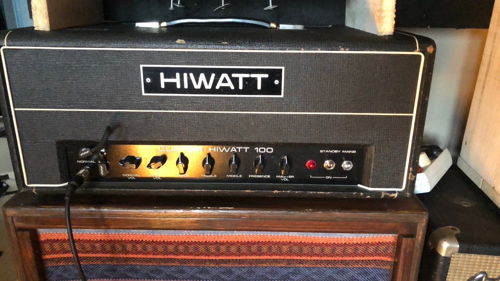 Hiwatt dr 103 70s met diy cab Fanes 2x12, Musique & Instruments, Enlèvement, Comme neuf