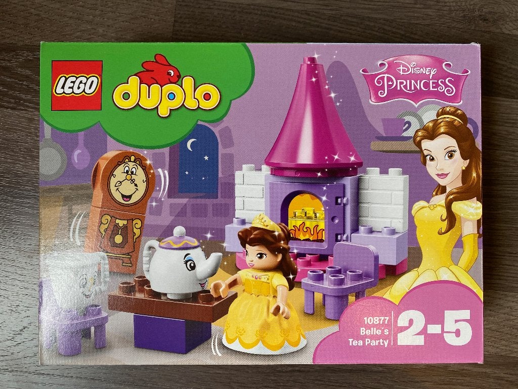 Duplo Belle's theekransje Disney 10877, Ophalen, Zo goed als nieuw, Compleet, Complete set