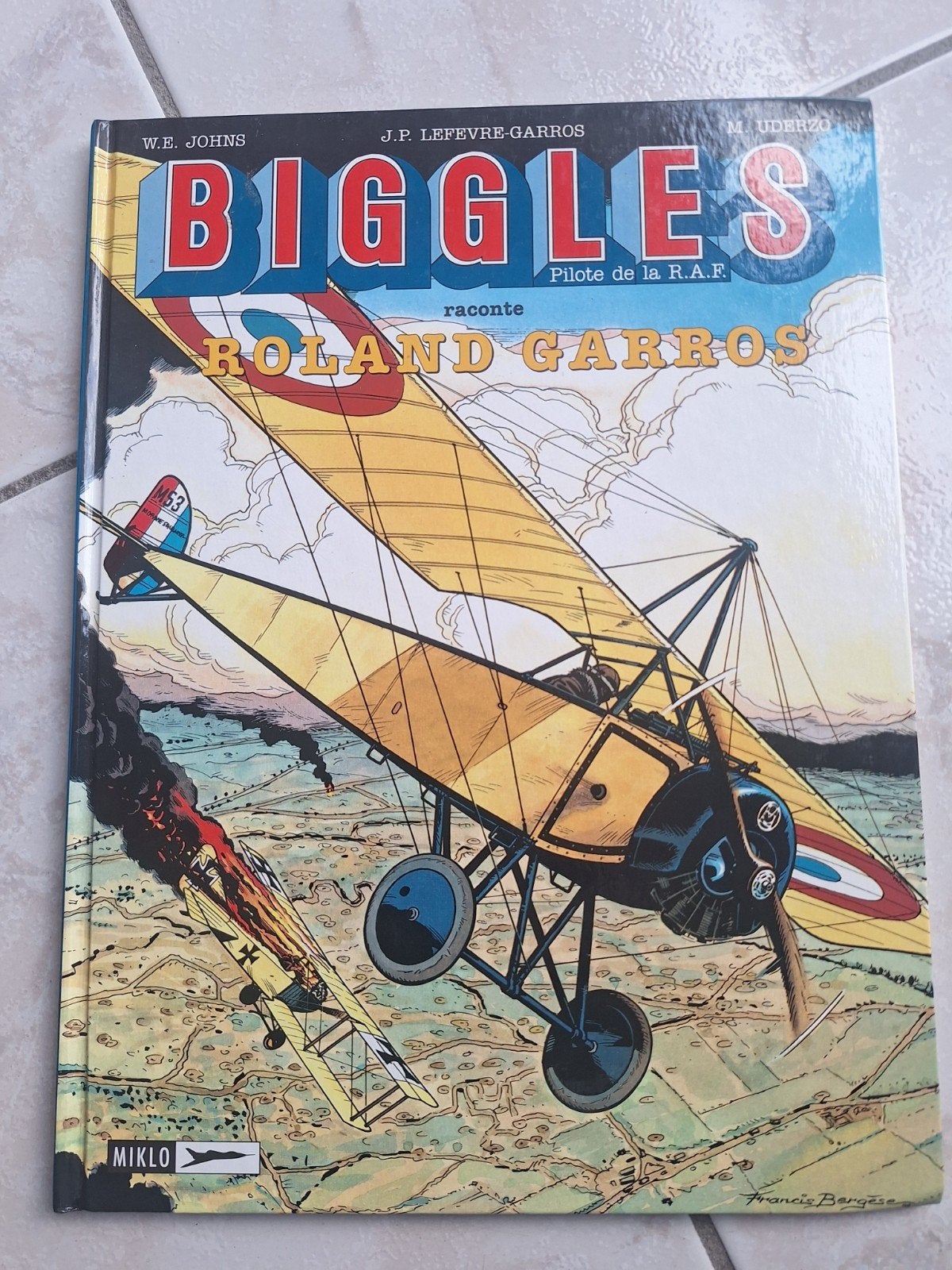 Biggles 12 Roland Garros 1998 Première édition, Livres, Une BD, Enlèvement, Utilisé