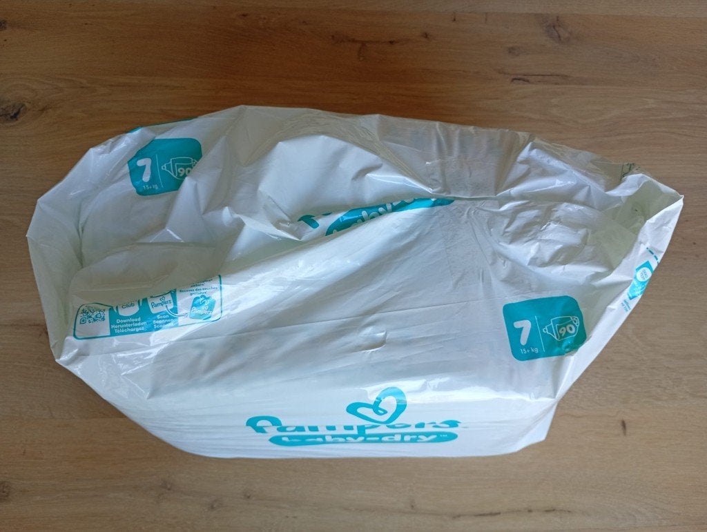pampers maat 7, Ophalen