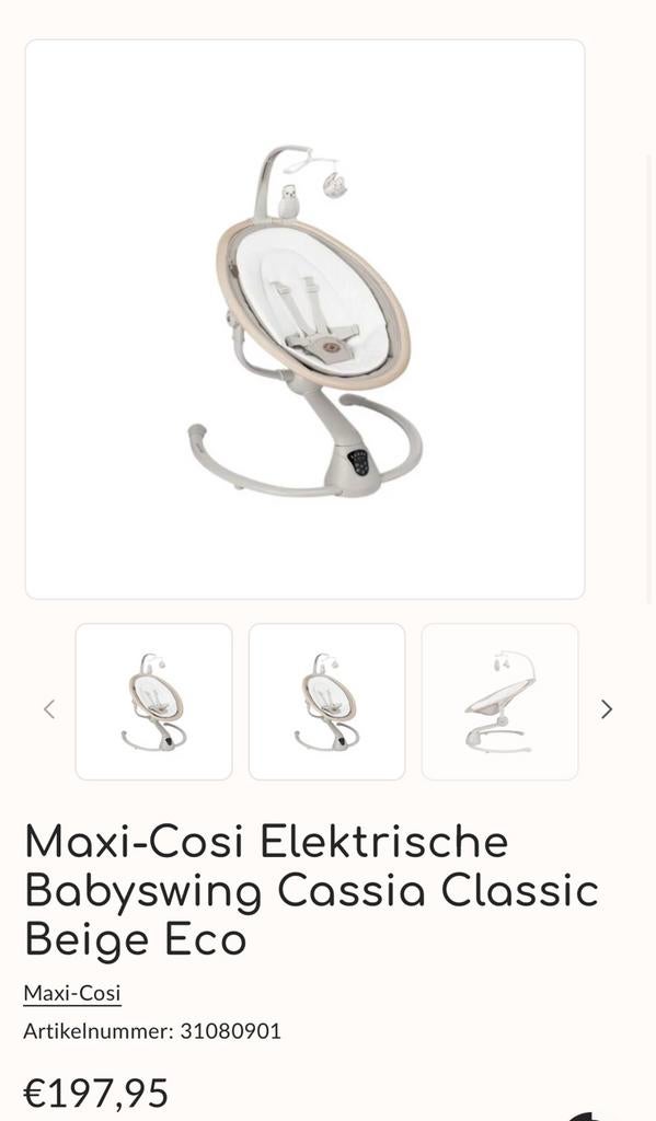 Essuie-glace électrique Maxi-COSI Cassia ! Nouveau., Enlèvement, Comme neuf
