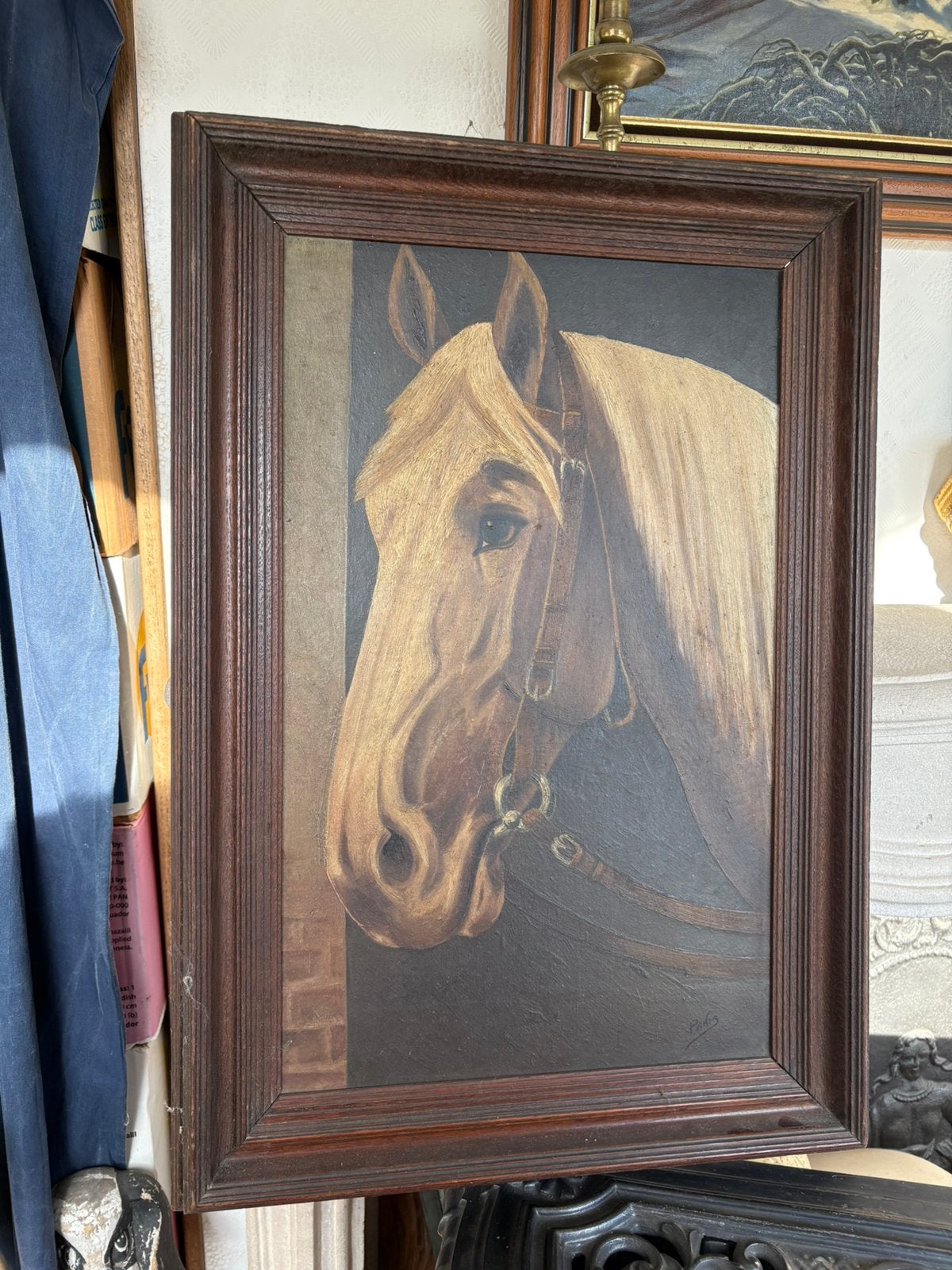 Schilderij, Enlèvement, Peint à la main, Animaux, Panneau