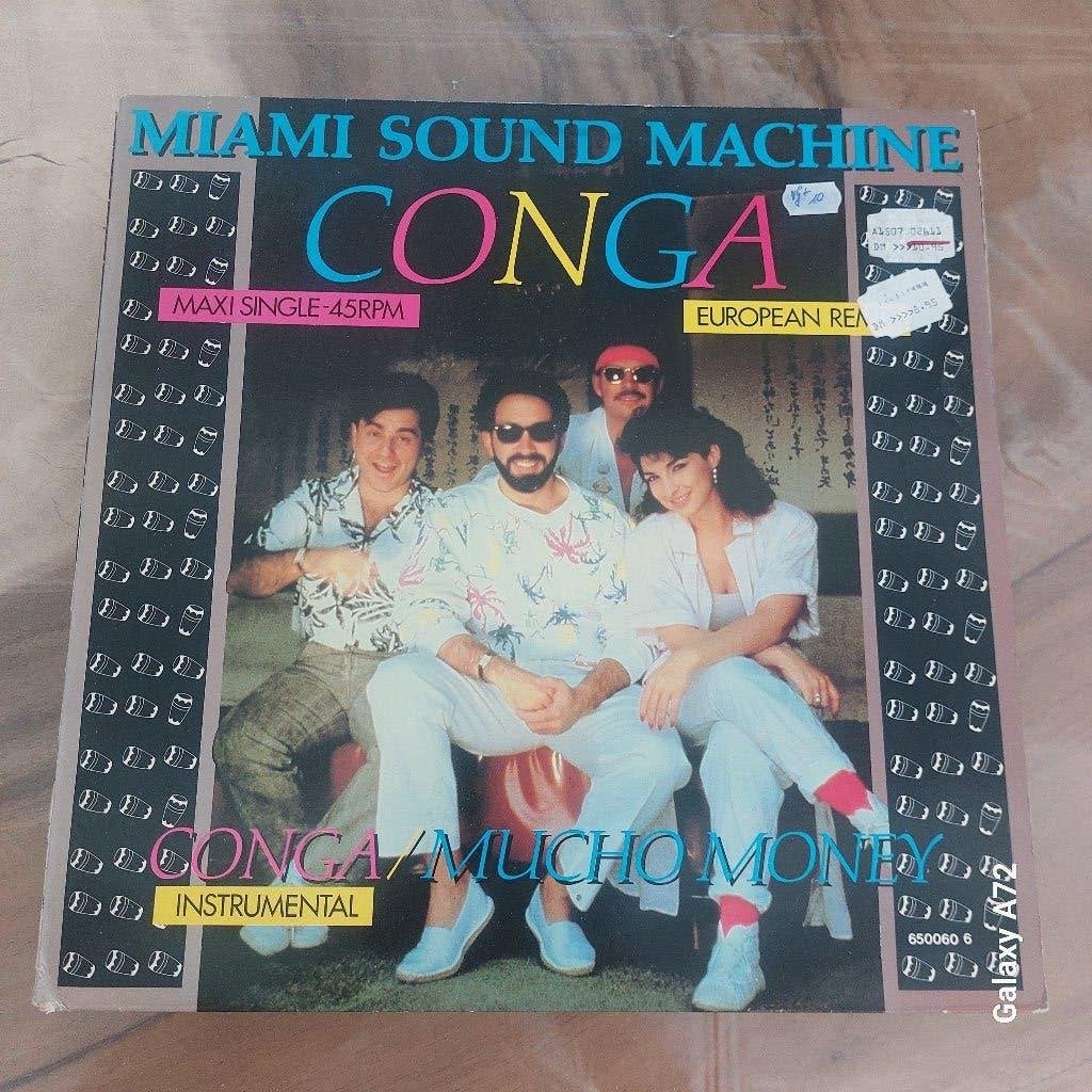 miami sound machine conga 12 inch maxi, Ophalen of Verzenden, Gebruikt, 12 inch, Pop