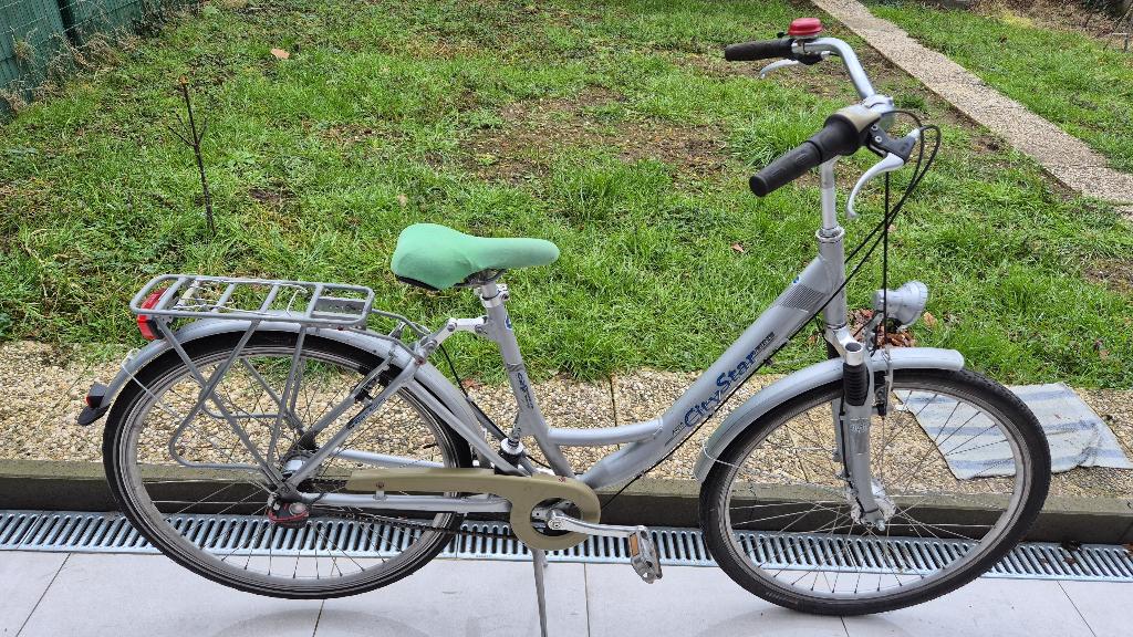 Duitse fiets alu "City Star" voor langer dan 1.m 60 tot 2.m, Fietsen en Brommers, Fietsen | Dames | Damesfietsen, Gebruikt, Overige merken
