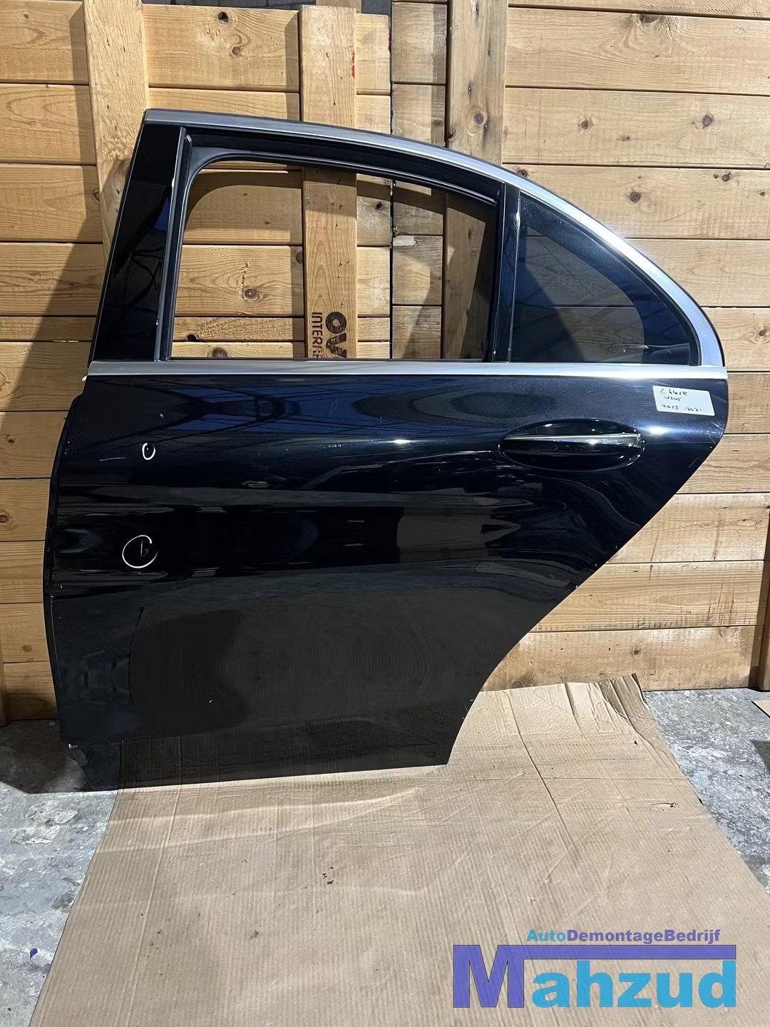 MERCEDES C Klasse W205 Zwart Links achter deur 2013-2021, Gebruikt, Mercedes-Benz AG, Deur, Mercedes-Benz
