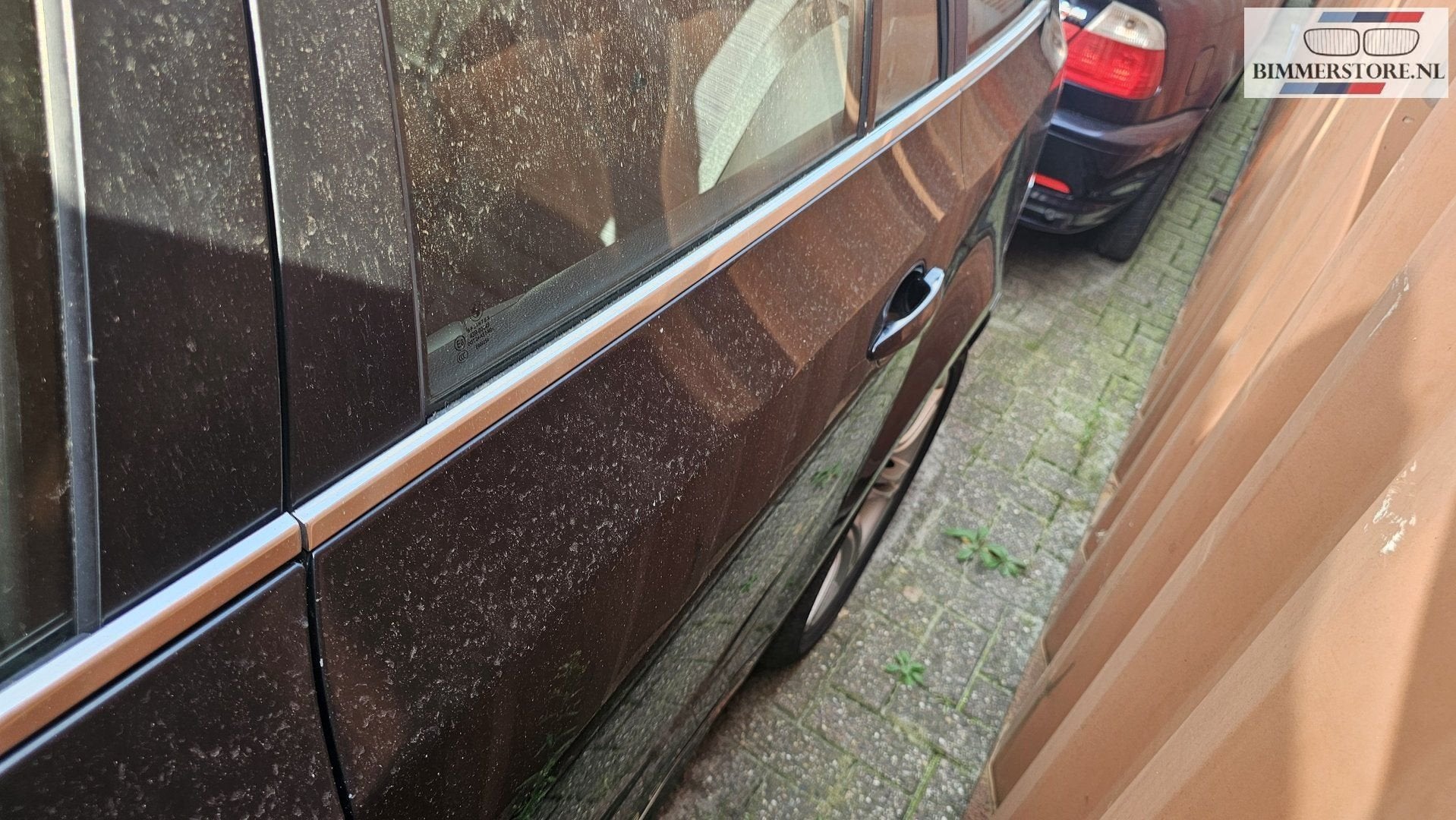 Deur portier links achterzijde BMW 5-serie E61 kleur black s, -, Origine de la pièce connue, Utilisé, Porte