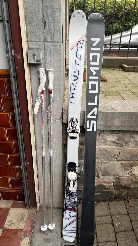 Salomon-skiën, Salomon-binding, Salomon-sticks, Ophalen, Stokken, Nieuw, Salomon