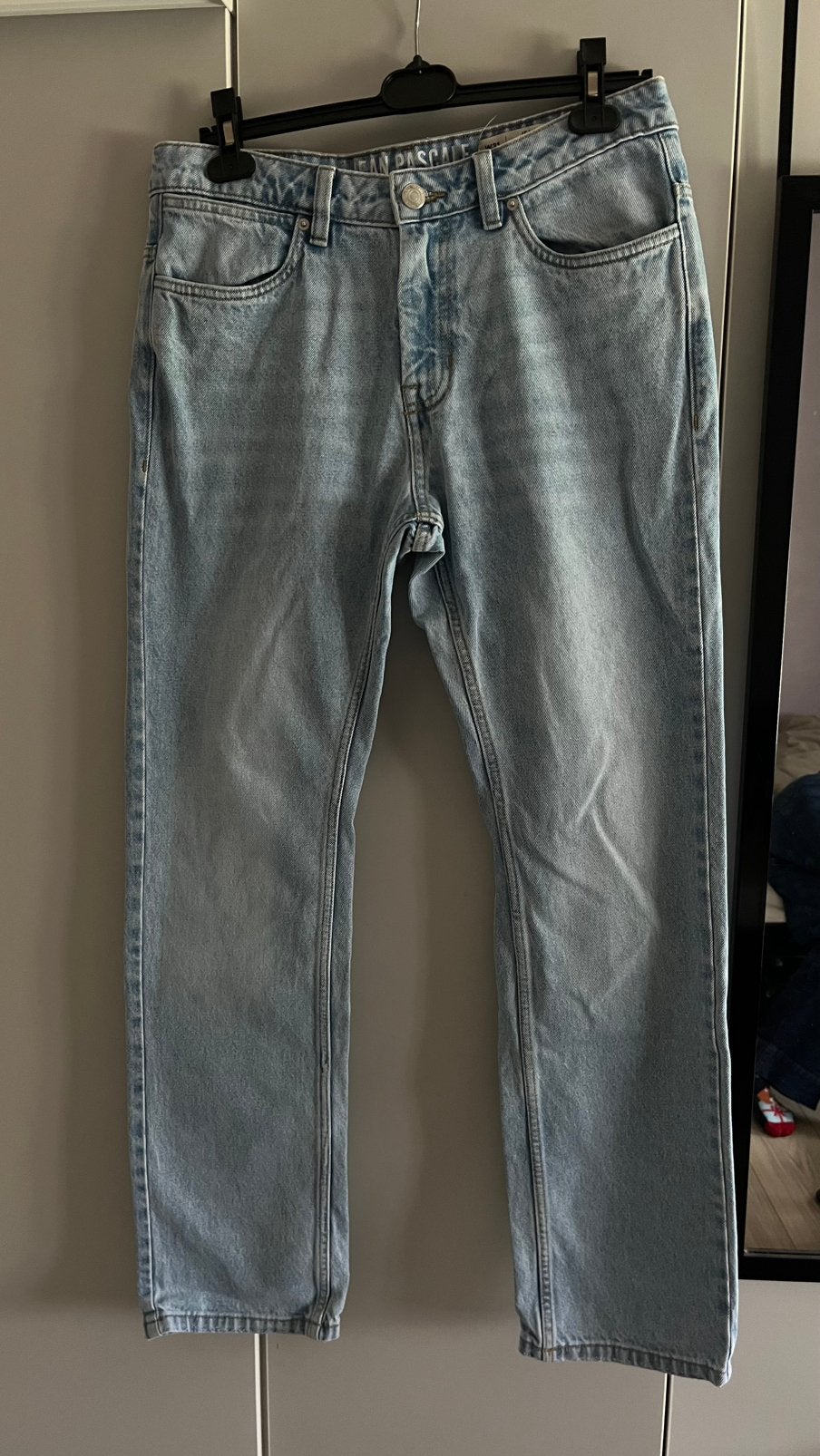 Lichtblauwe jeans, Ophalen, Zo goed als nieuw, Blauw, W32 (confectie 46) of kleiner