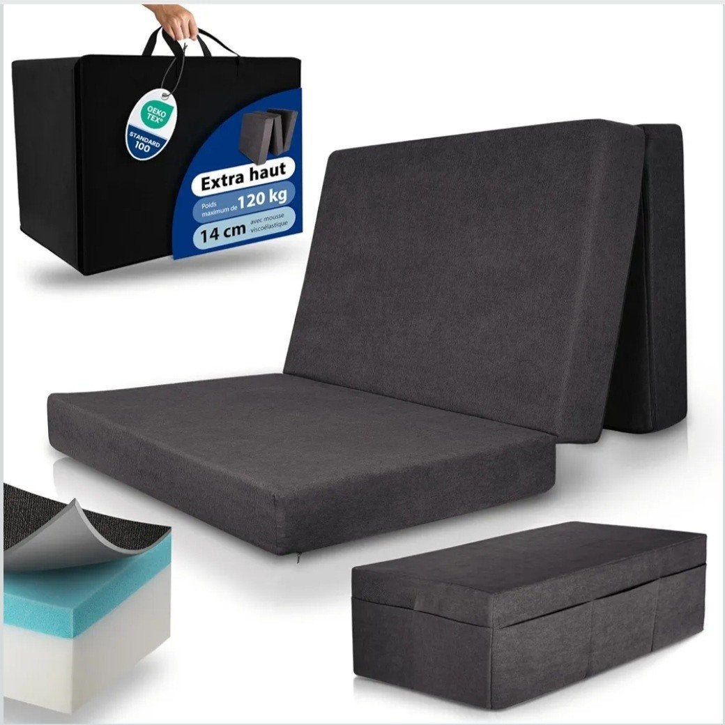 Matelas pliable 140200cm, Ophalen, Tweepersoons, Zo goed als nieuw, Matras