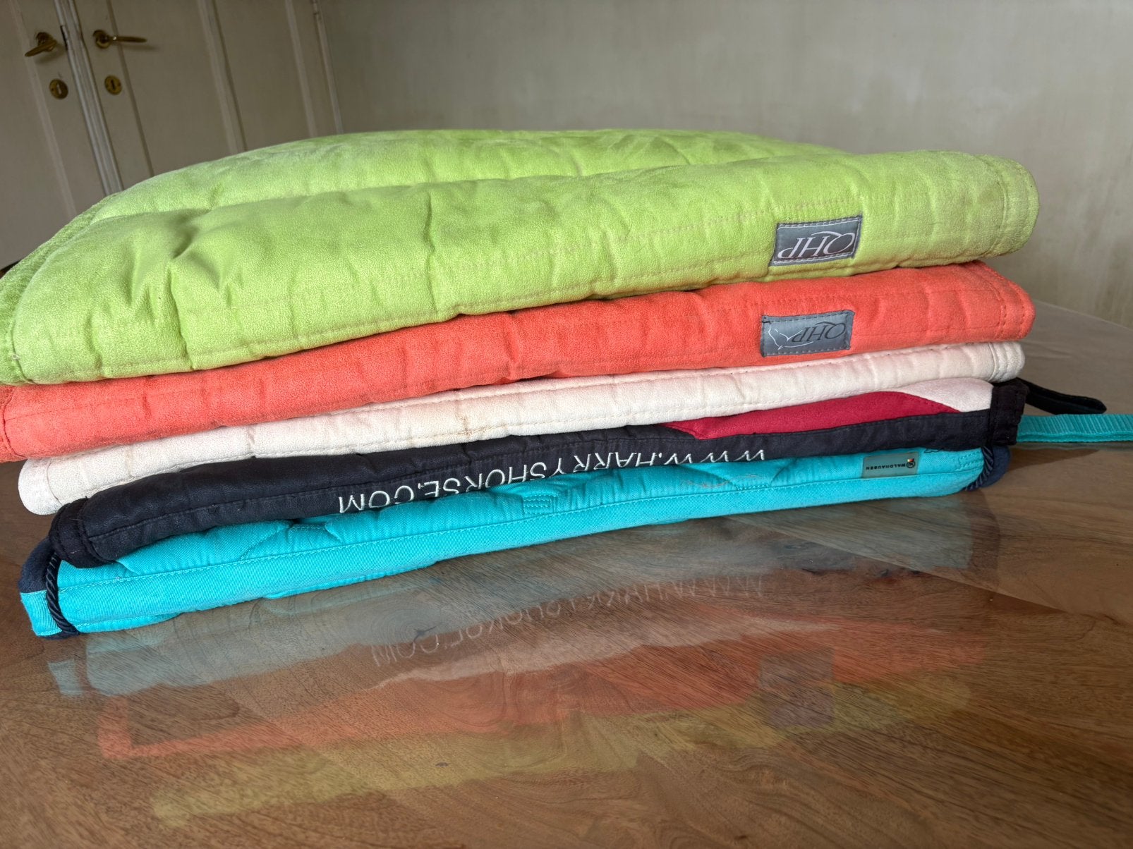 5 zadeldoeken, Animaux & Accessoires, Enlèvement, Comme neuf, Anky