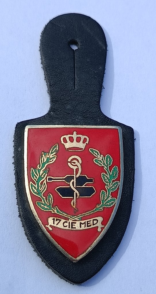 ABL borsthanger breloque 17e medische compagnie, Collections, Objets militaires | Général, Enlèvement ou Envoi, Armée de terre