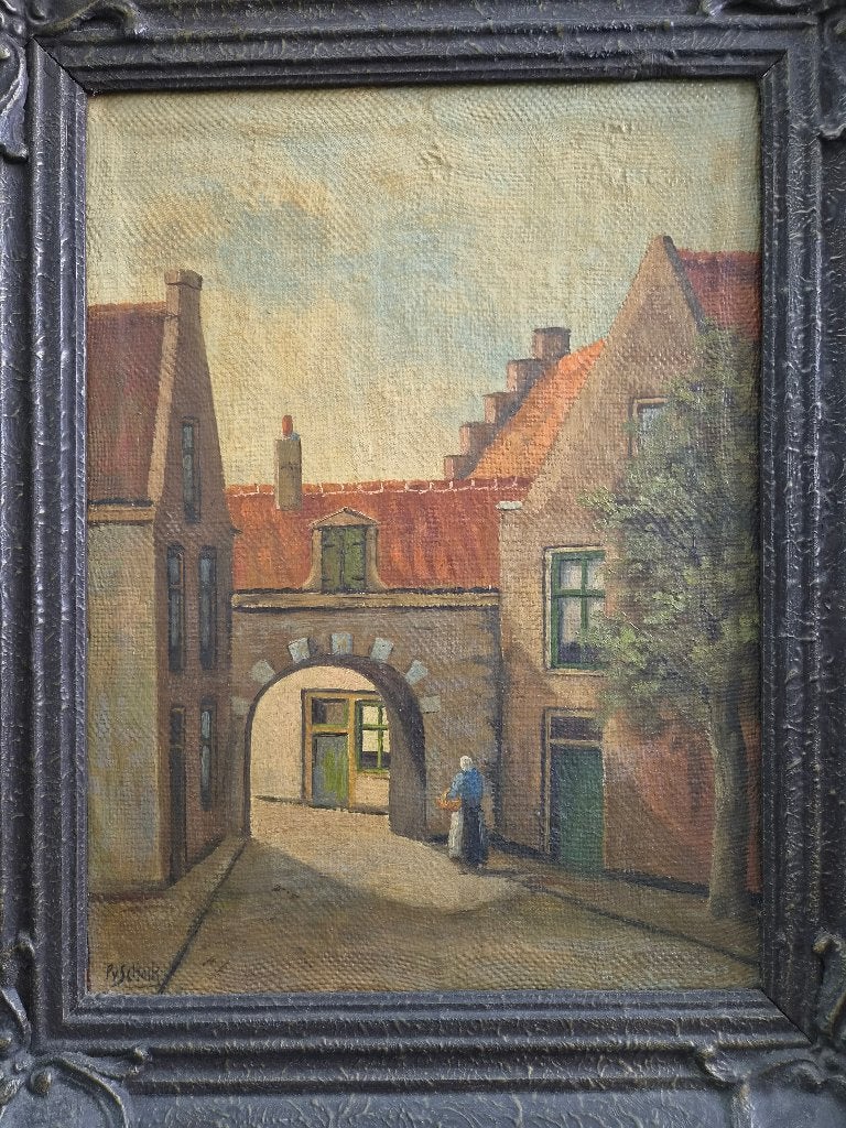 Schilderij van de Nederlandse schilder P.V Shaik, Ophalen