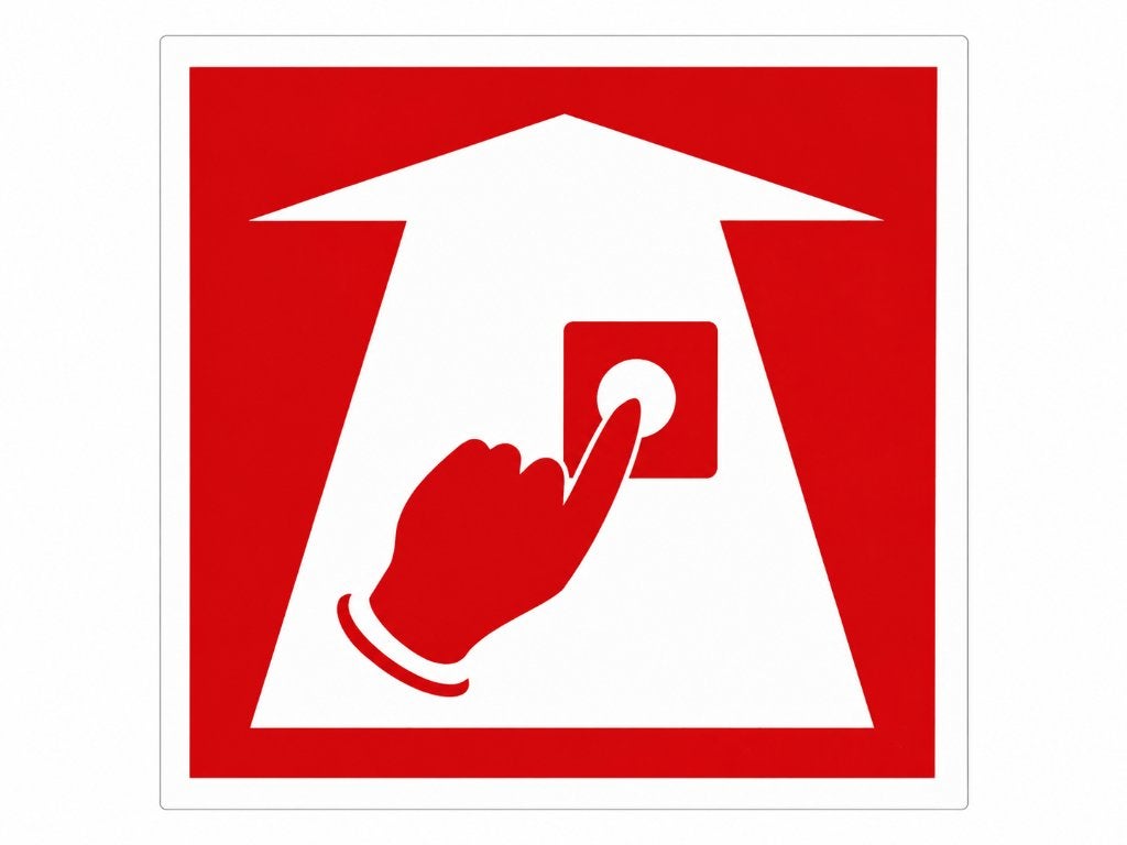 Pikt-O-Norm Handbrandmelder Bord 20x20 | Meerdere stuks