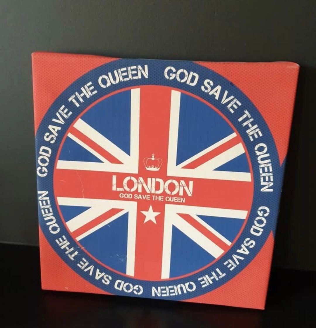 Cadre London god save the queen, Enlèvement ou Envoi, Utilisé
