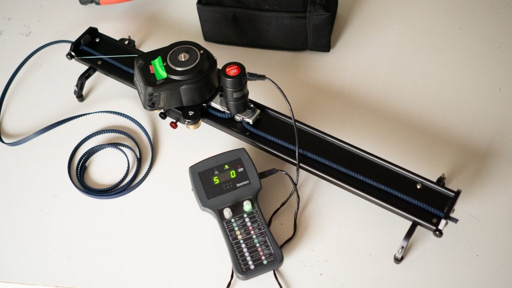 Cameraslider + autopan motorized Shootools kit, Audio, Tv en Foto, Overige merken, Camera, Ophalen, Gebruikt
