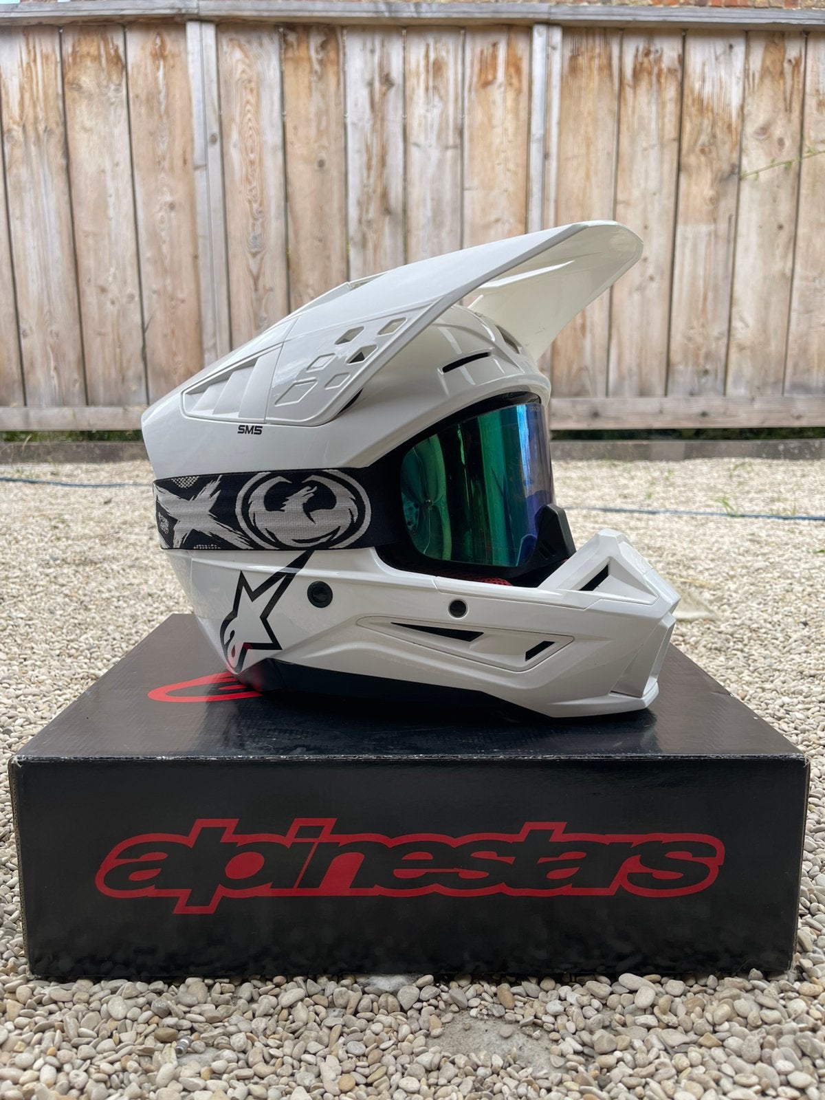 Alpinestars SM 5 maat L in wit, Motoren, Overige merken, Ophalen of Verzenden, L, Tweedehands