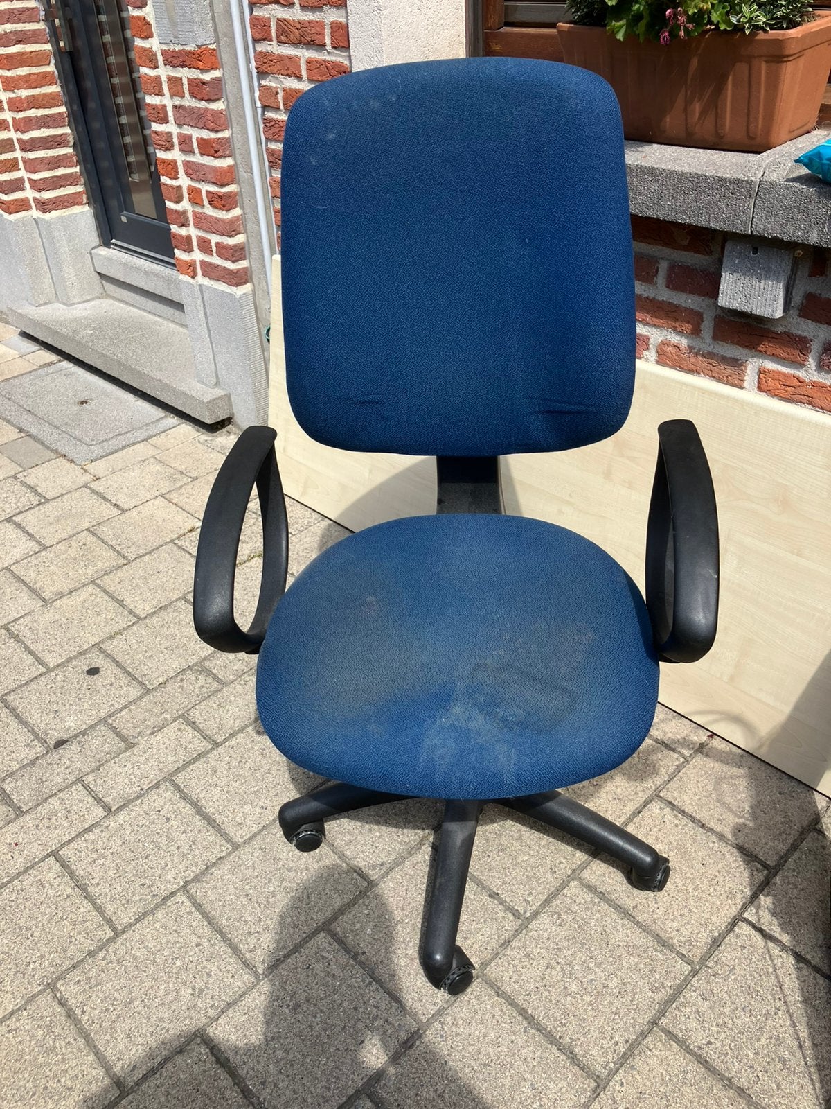 Fauteuil de bureau bleu noir, Enlèvement, Utilisé, Bleu, Chaise de bureau