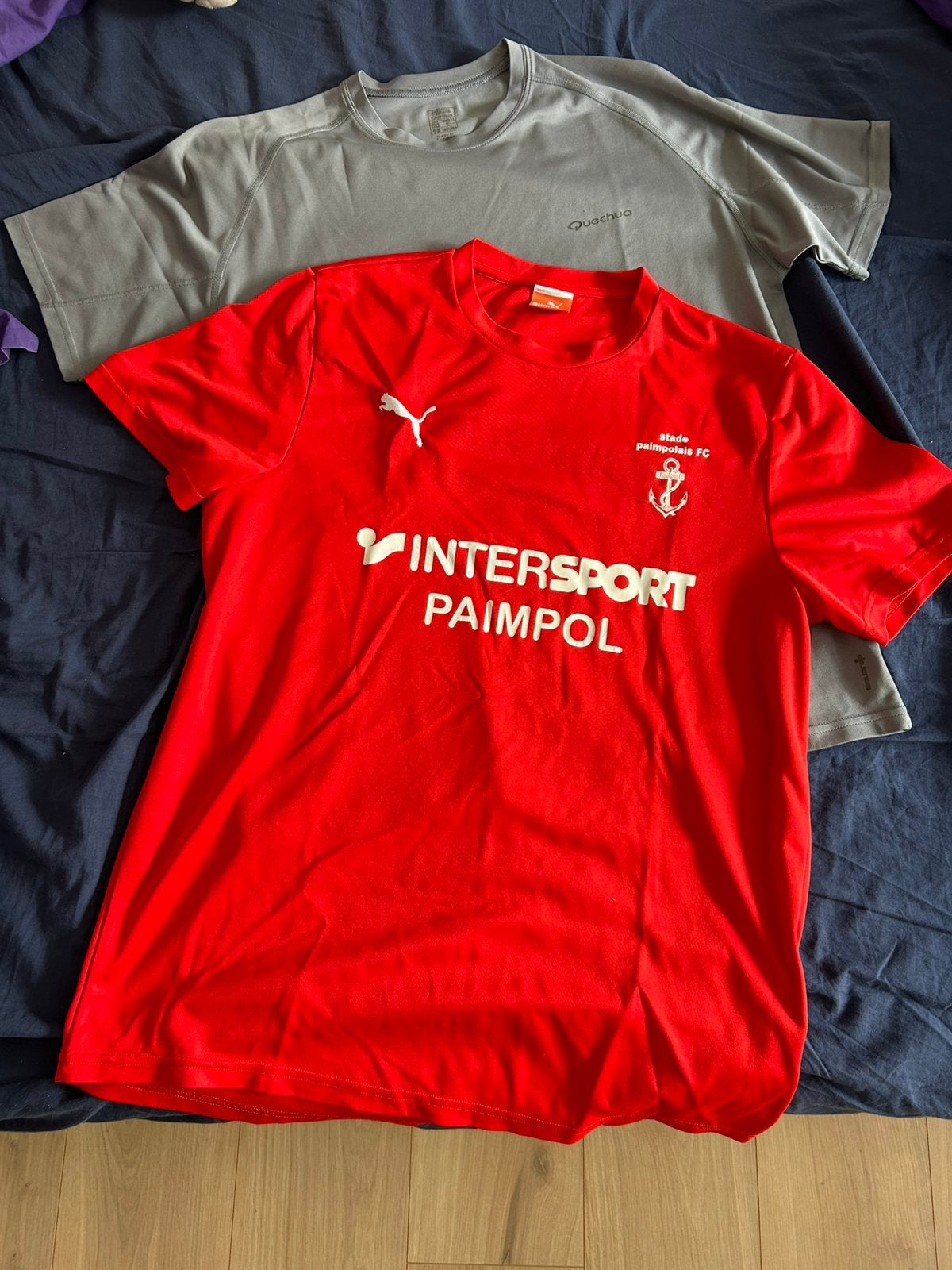 Chemises à 2 boucles, Puma/Decathlon, taille L, Rouge, Enlèvement ou Envoi, Course à pied ou Cyclisme, Taille 52/54 (L)