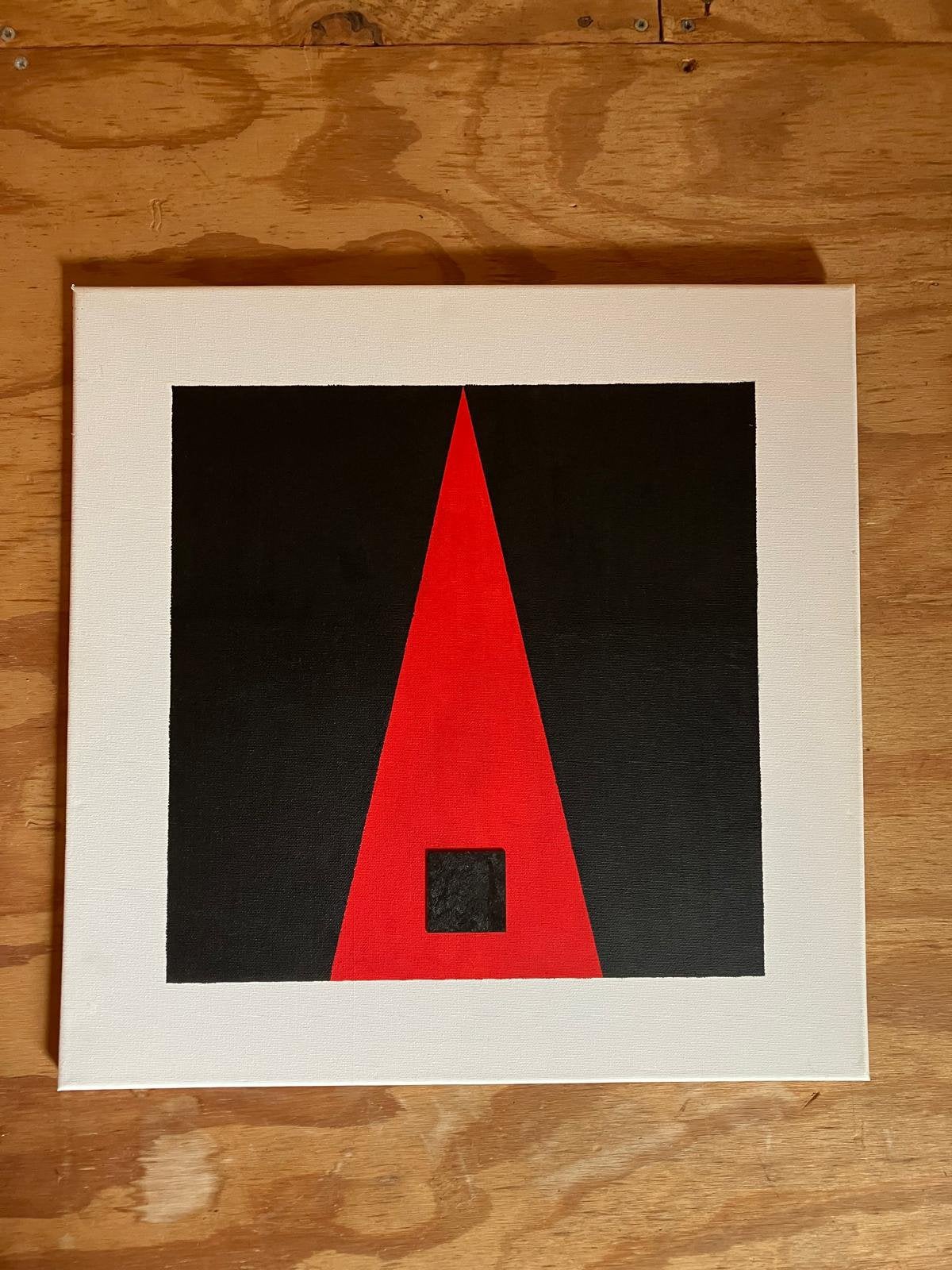 Abstract schilderij, Ophalen