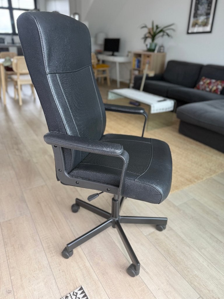 Bureaustoel Ikea Millberget, Ophalen, Gebruikt, Zwart, Bureaustoel