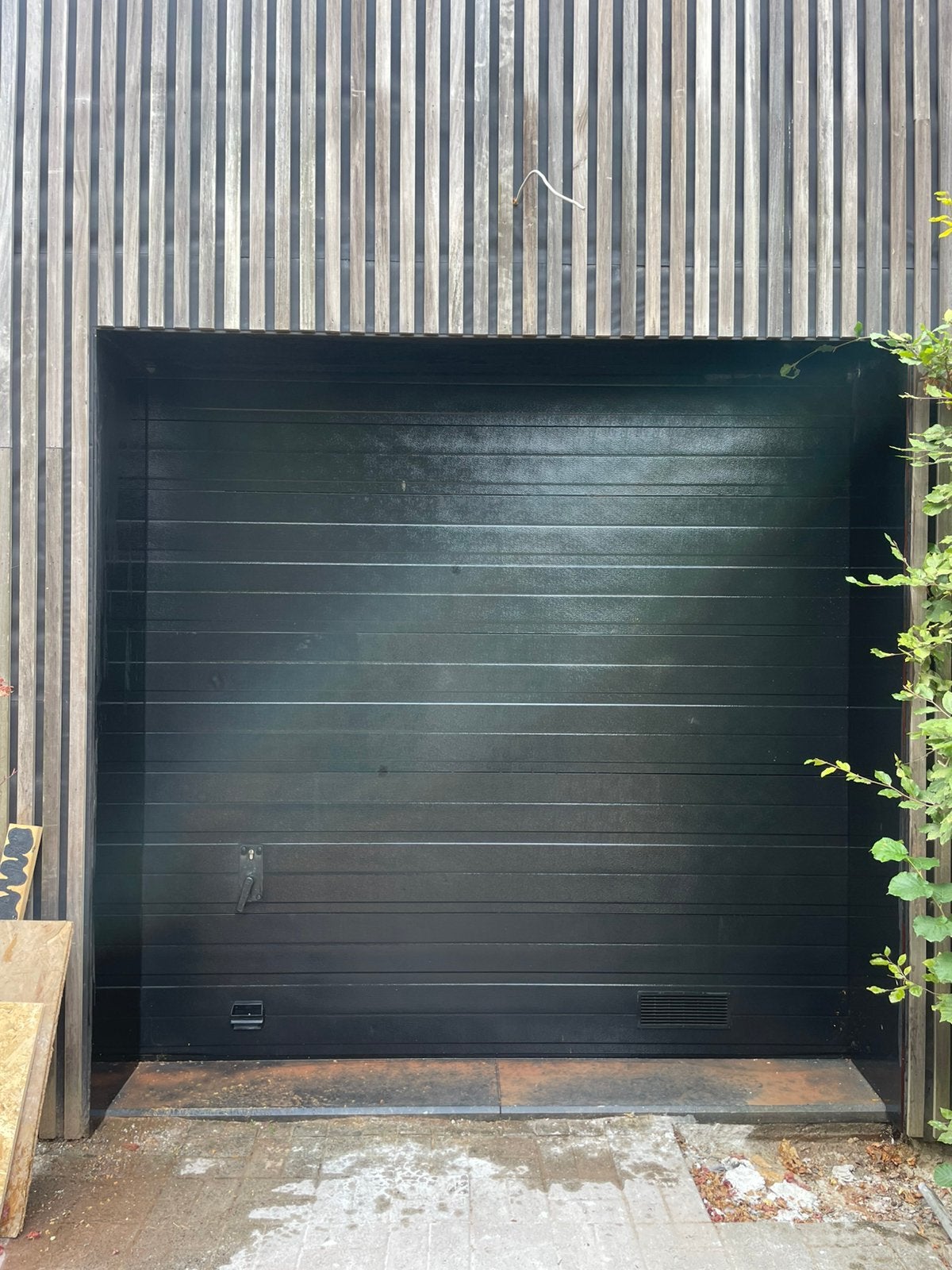Garage poort, Ophalen