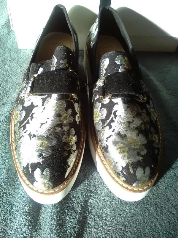 Zara 39 geborduurde zwart/zilver/gele schoenen NIEUW!, Schoenen met lage hakken, Zwart, Nieuw, Ophalen of Verzenden