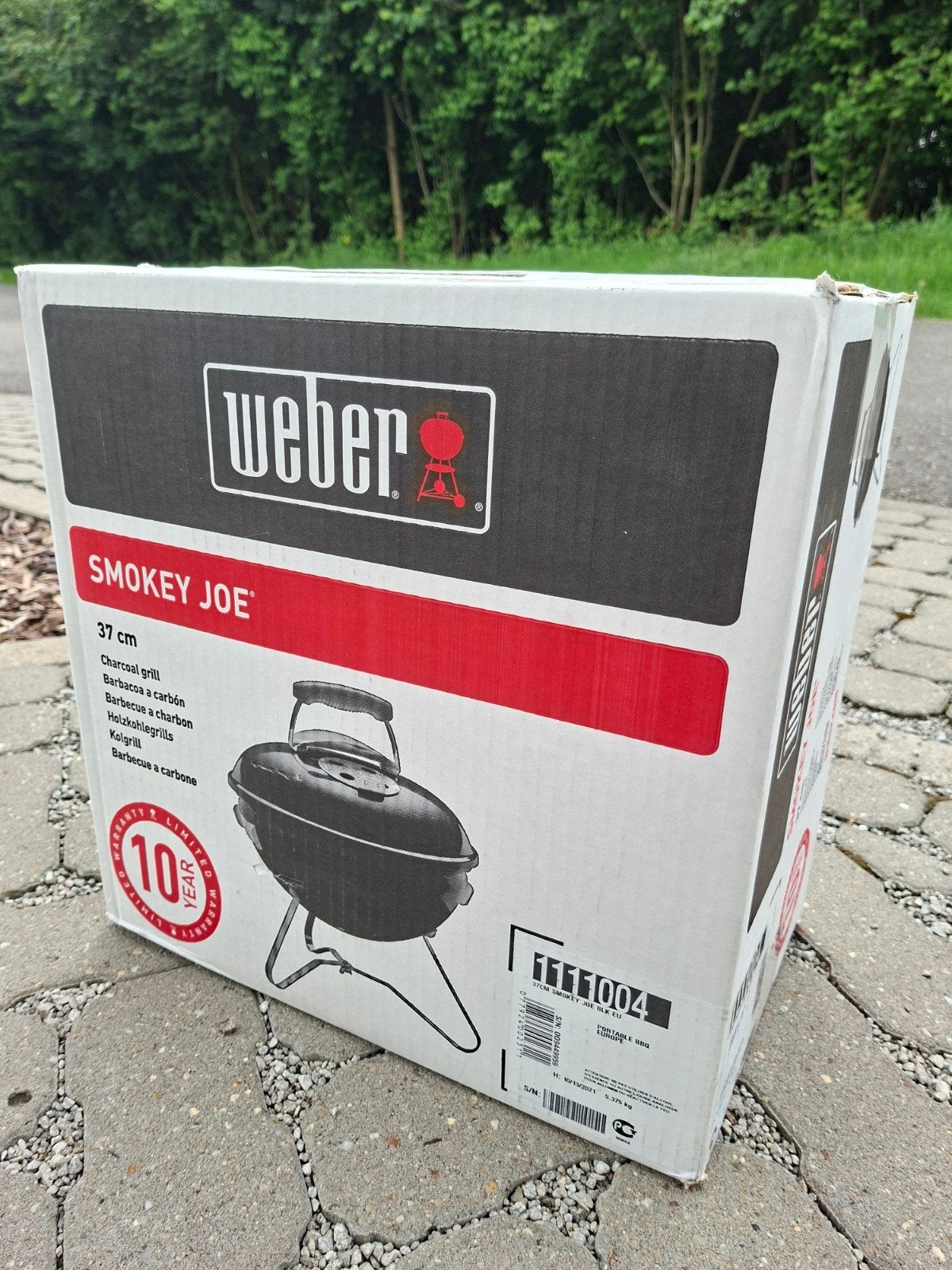 Weber tafelbarbecue Smokey Joe 37 cm zwart NIEUW, Tuin en Terras, Houtskoolbarbecues, Ophalen of Verzenden