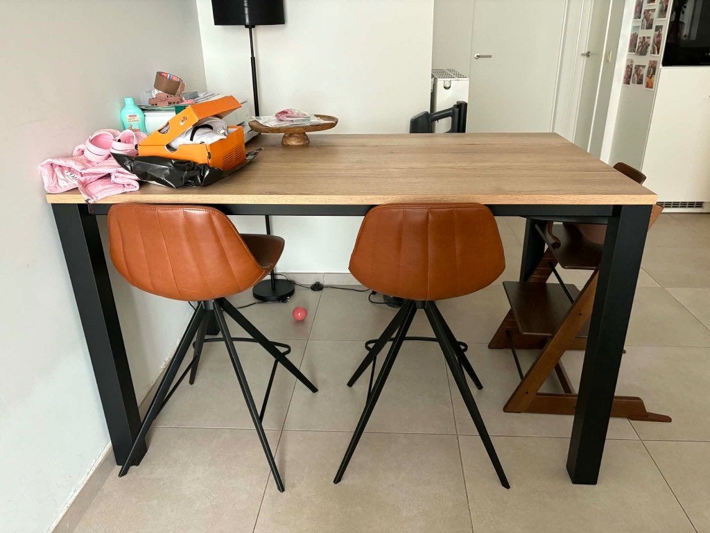 Tafel, Ophalen, 100 tot 150 cm, Eikenhout, Nieuw