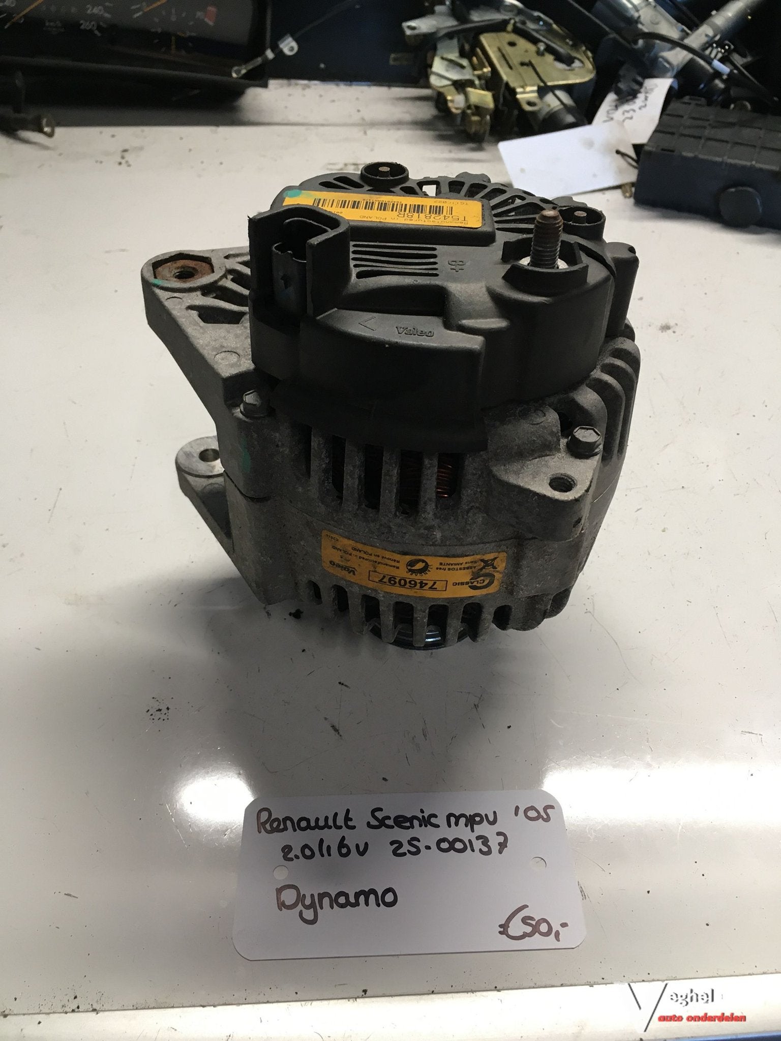 Renault Scenic 2.0 16v 2005 2500137  Dynamo T542818R, -, Utilisé, -, -