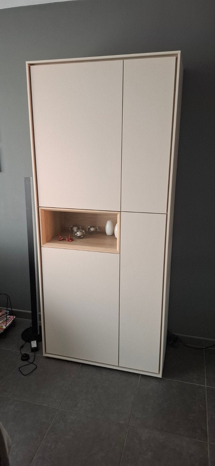 Moet nu weg! Barkast met verlichting modern, Ophalen, Eikenhout, 50 tot 100 cm, Zo goed als nieuw