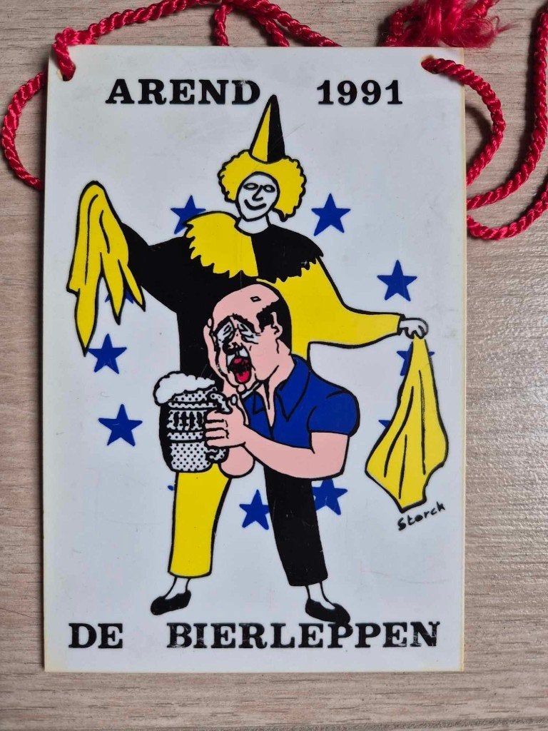 Carnaval Aalst medaille Arend De bierleppen 1991, Postzegels en Munten, Ophalen of Verzenden