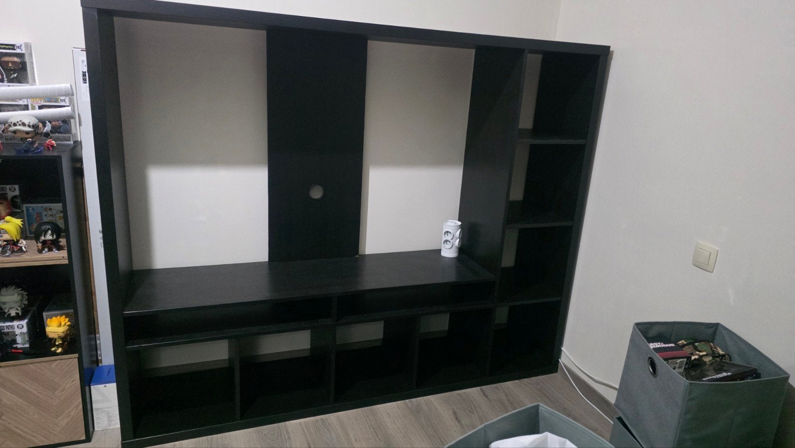 Meuble TV Lappland Ikea noir, 25 à 50 cm, 150 à 200 cm, Enlèvement, Utilisé