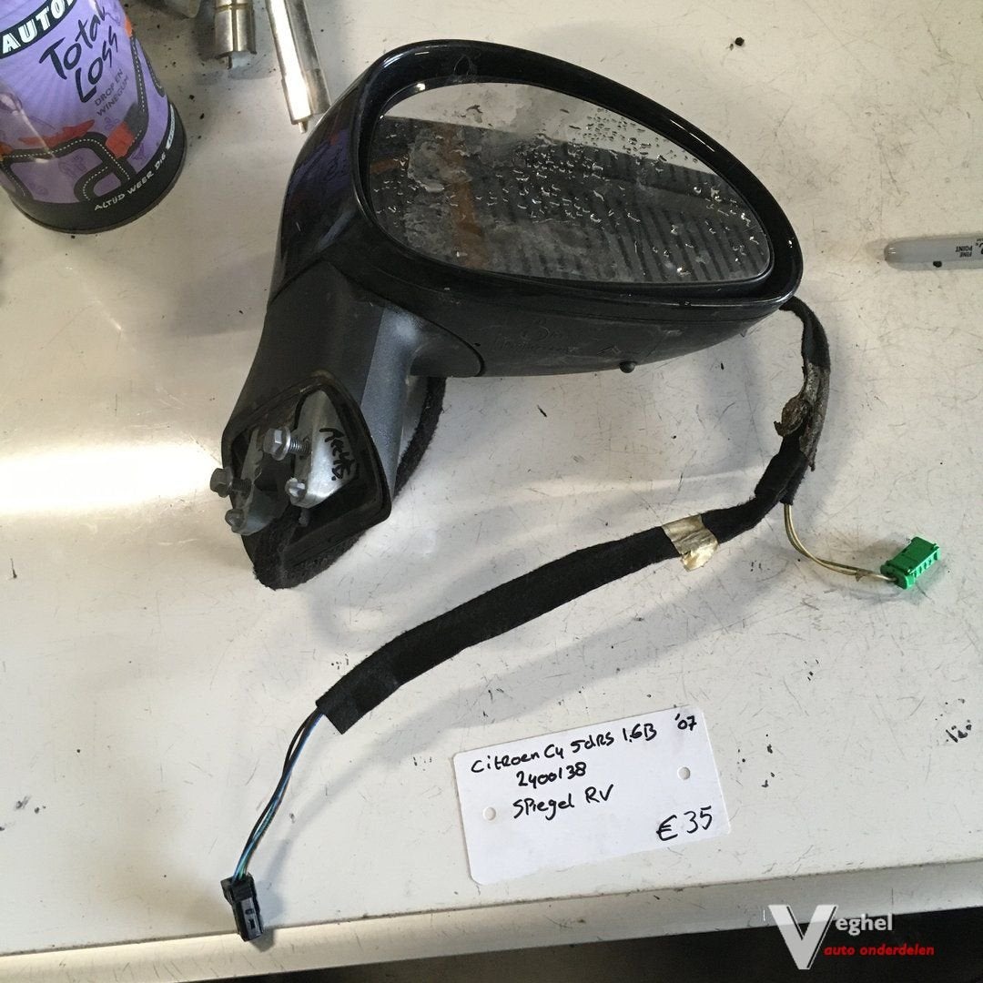 Citroen C4  1.6 Benzine 2008 Buitenspiegel elektr  Rechts, Gebruikt, -, -, Ophalen of Verzenden