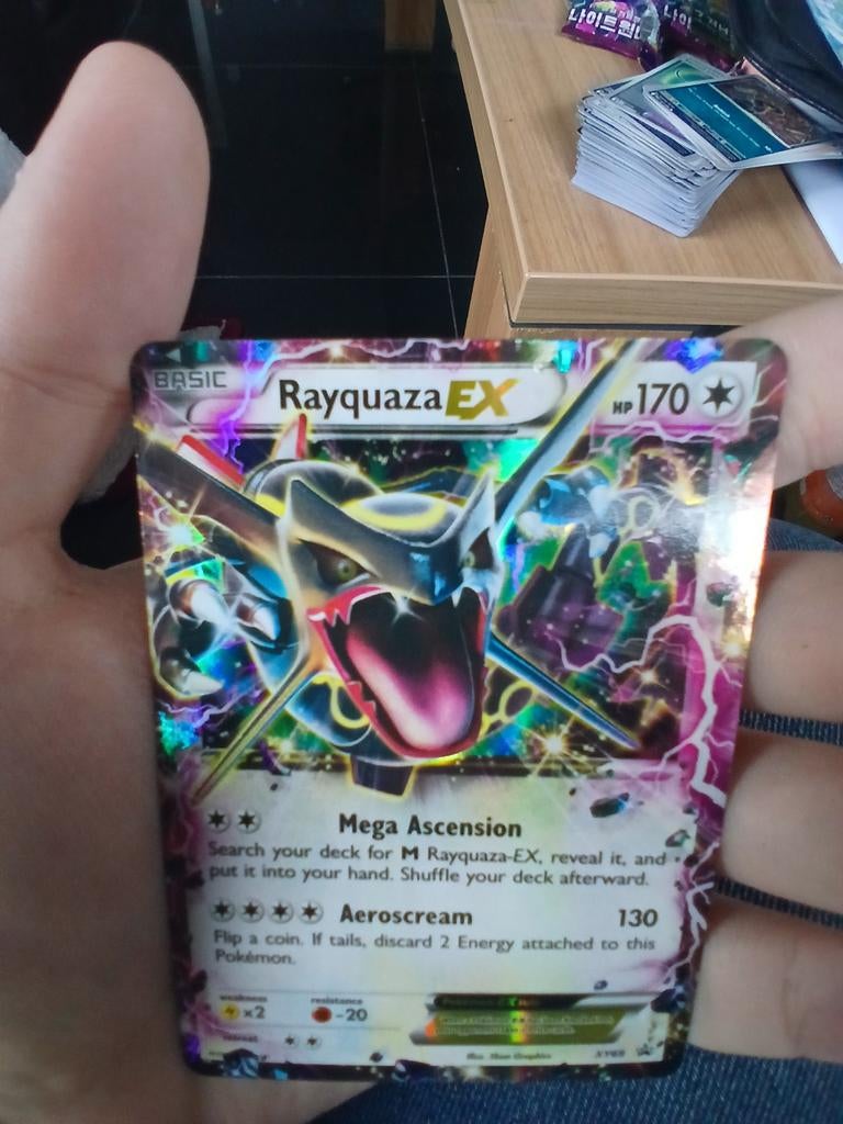 Shiny rayquaza ex Pokémon kaart, Ophalen
