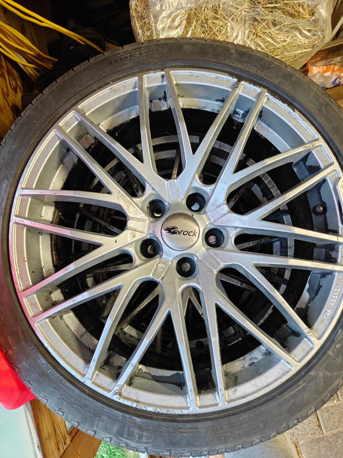 Originele Brock velgen 19 inch met banden - opknapper, Auto-onderdelen, Ophalen, 19 inch, Band(en)